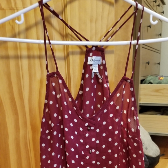 Dynamite Tops - Polka dot tank top